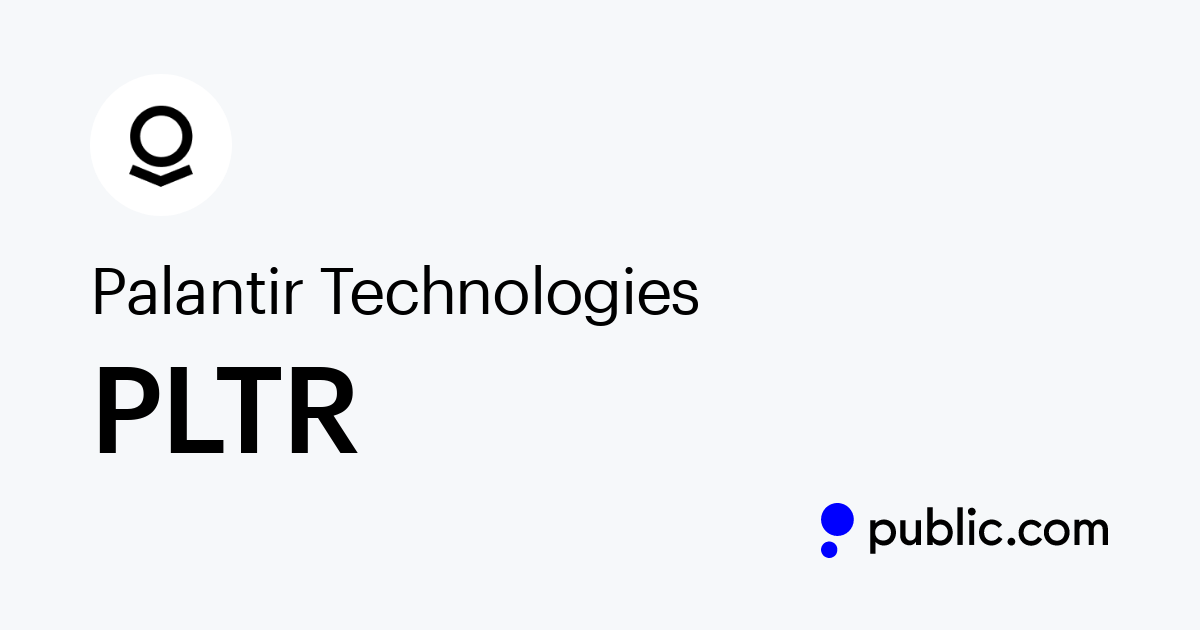 Buy Palantir Technologies Stock | PLTR Stock Price ...
